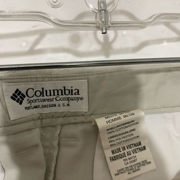Mens columbia pants 36x32 Chino khaki - Picture 9 of 12